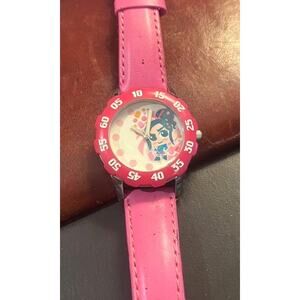 Disney Watch by Ewatch, Pink Leather Band and Rotating Bezel